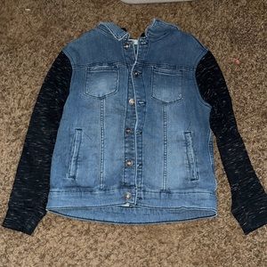 Hooded jean jacket